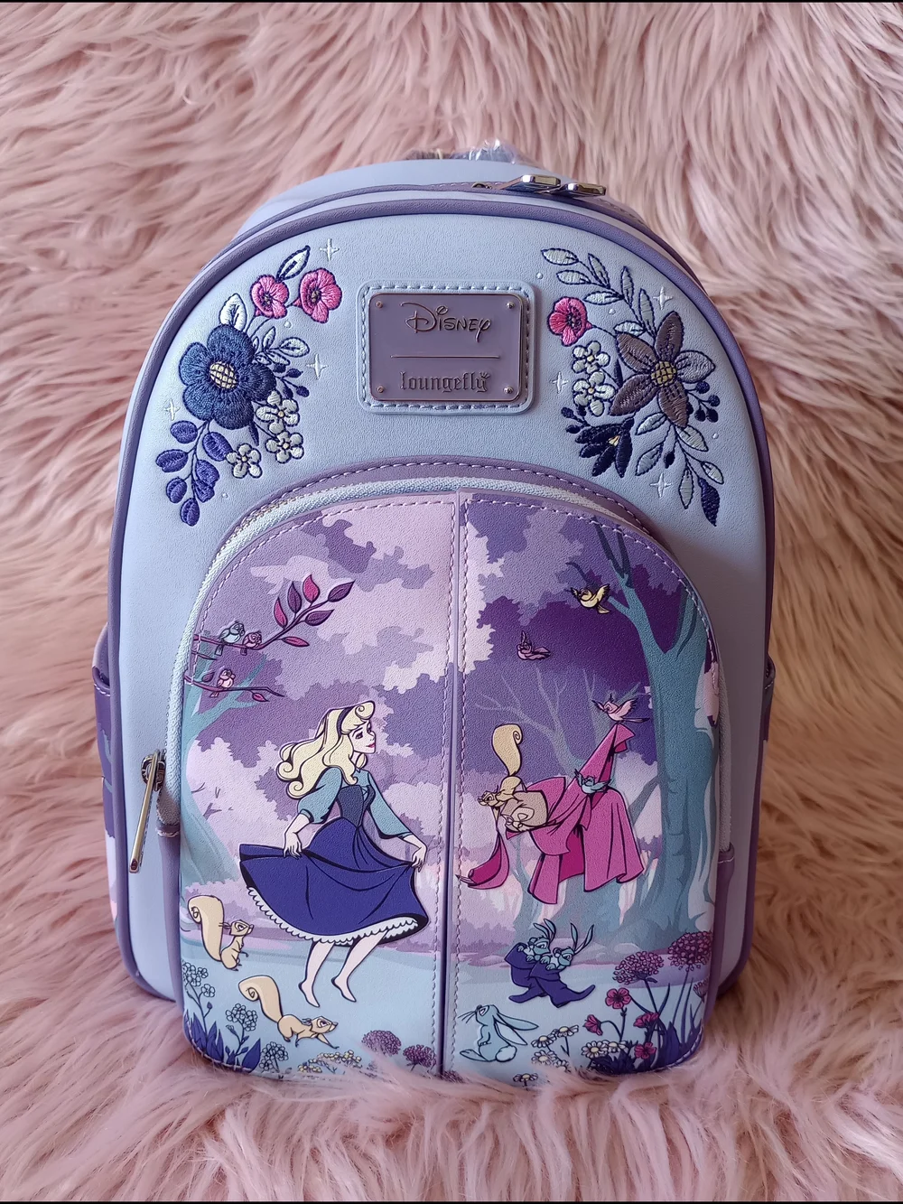 Sleeping Beauty 65th Anniversary Floral Scene Mini Backpack